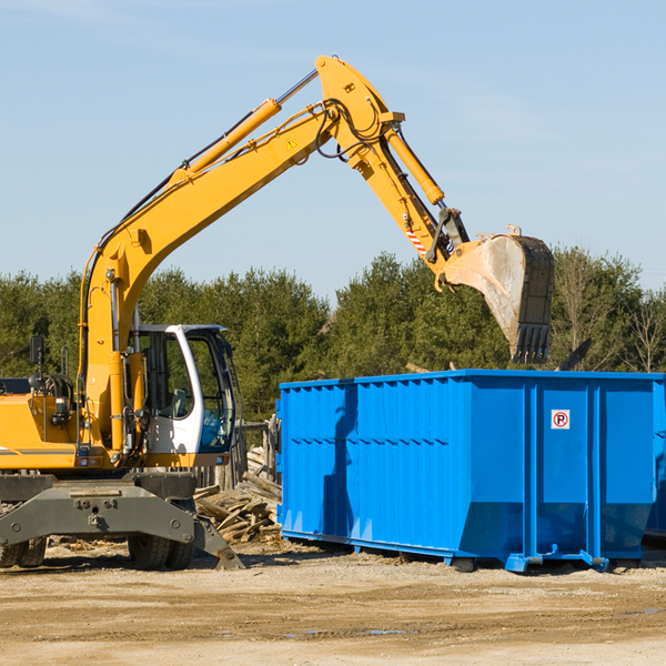 how does a residential dumpster rental service work in Caldwell Michigan